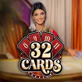 32 Cards slot logo by Ezugi at Vegasino Casino