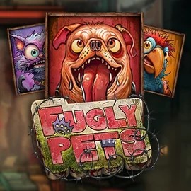 Fugly Pets slot logo by Stakelogic at Vegasino CasinoFugly Pets