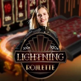 Live Casino logo of Lightning Roulette from Evolution at Vegasino Casino