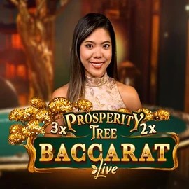 Prosperity Tree Baccarat casino game by Evolution – featured logo at Vegasino Casino