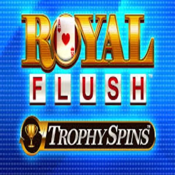 Royal Flush Trophy Spins slot visual from Greentube available on vegasinocasinoo.fi