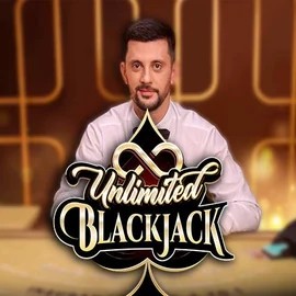 Unlimited Blackjack online game logo by Ezugi on vegasinocasinoo.fi